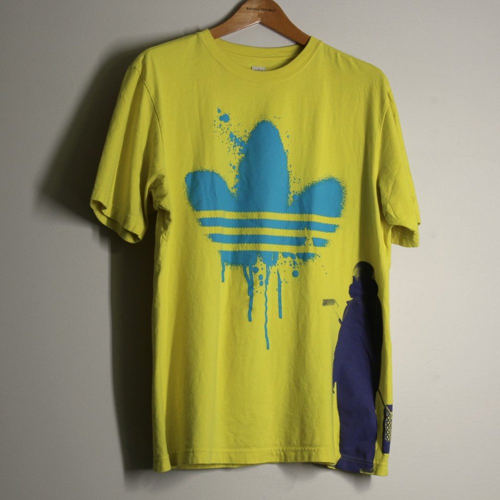Adidas Neon Green Graffiti T-shirt